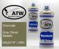 Preview: Chevrolet, Gray Ghost Metallic, WA2471F / GRC: 400ml Sprühdose + 400ml Klarlack - Set, von ATW Autoteile West.